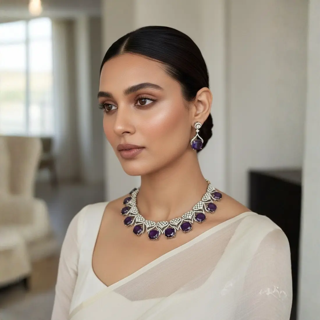 Purple Timeless Grace Necklace