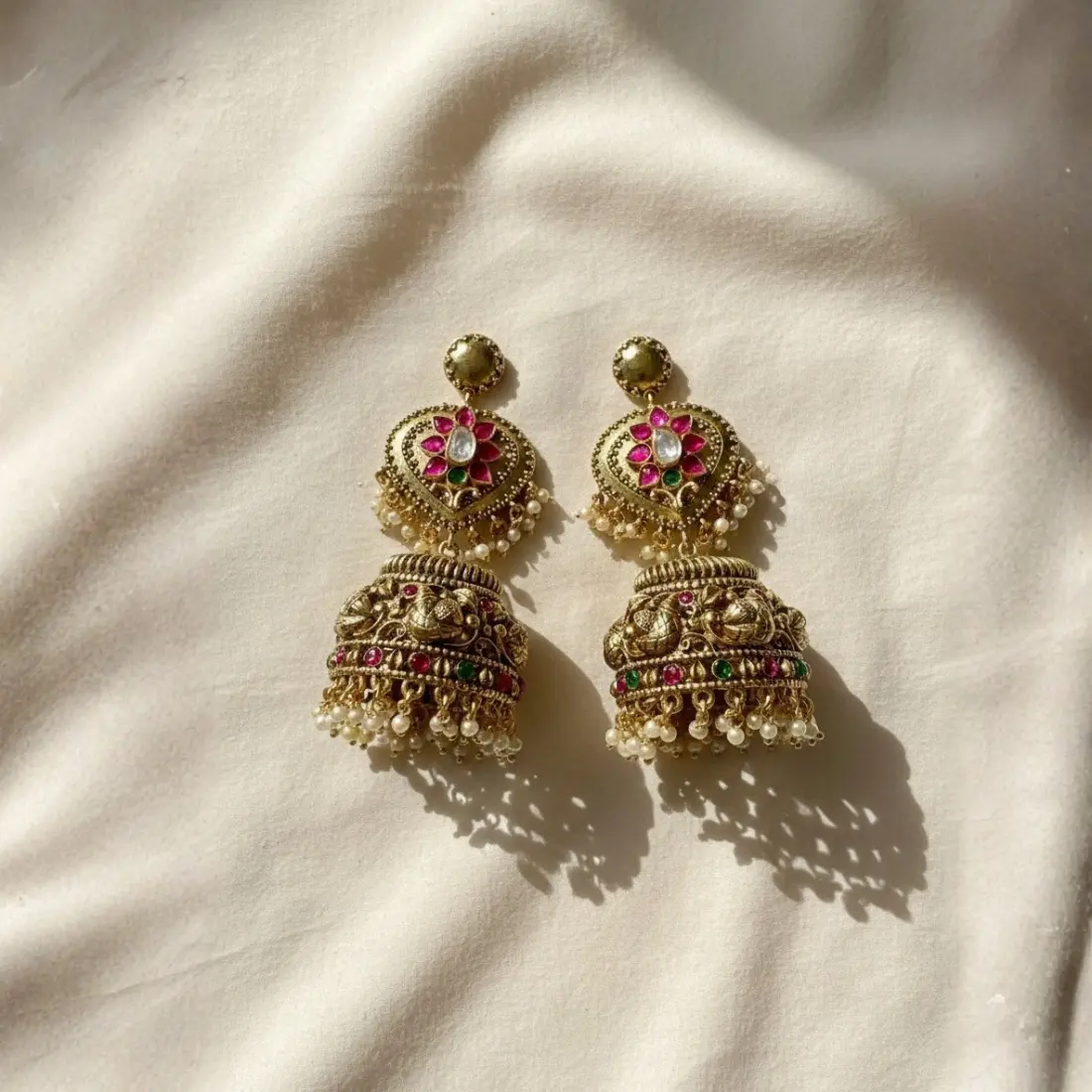 Royal Kundan Jhumkas