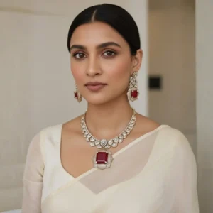 Ruby Royal Necklace Set