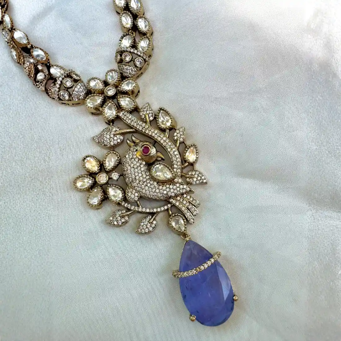 Peacock American Diamond Set - Image 2