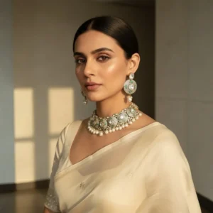 Emerald Pearl Kundan Choker