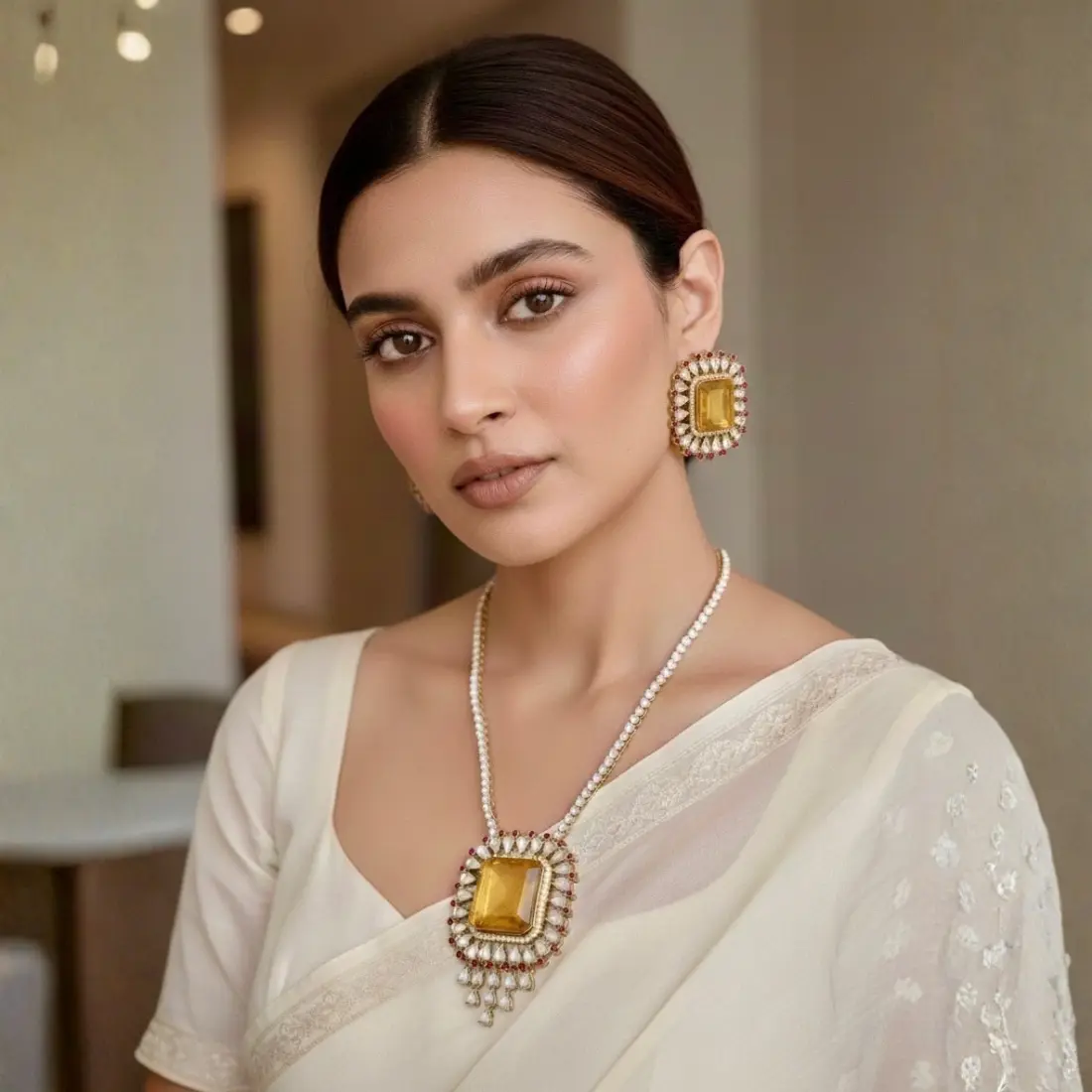 Golden Kundan Radiance Set