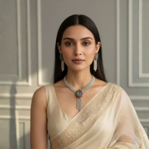 Green American Diamond Set