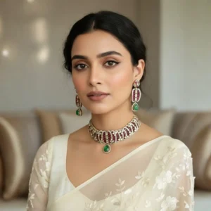 Ruby Emerand Kundan Choker