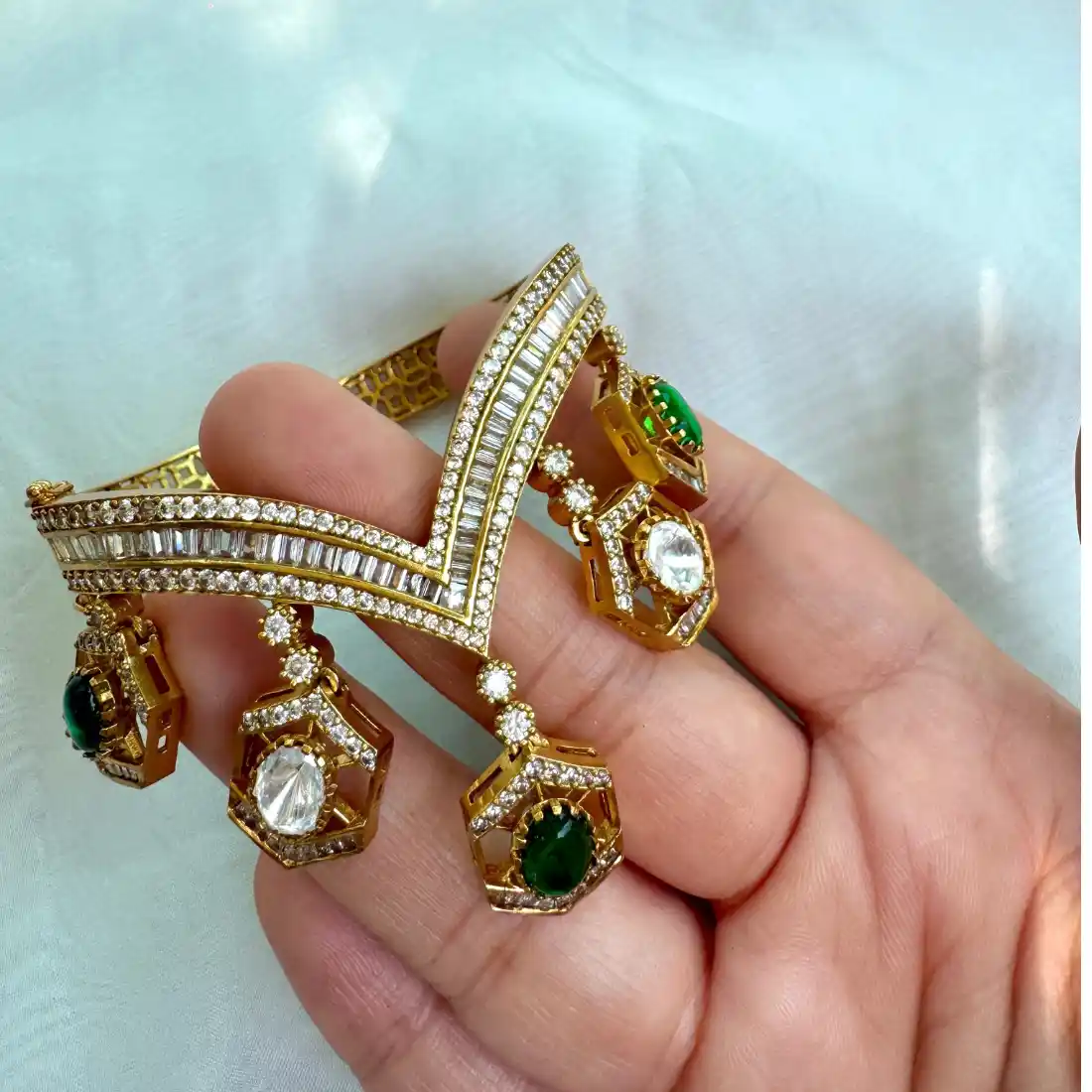 Emerald Charm Bracelet - Image 2