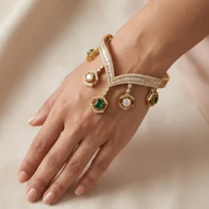 Emerald Charm Bracelet