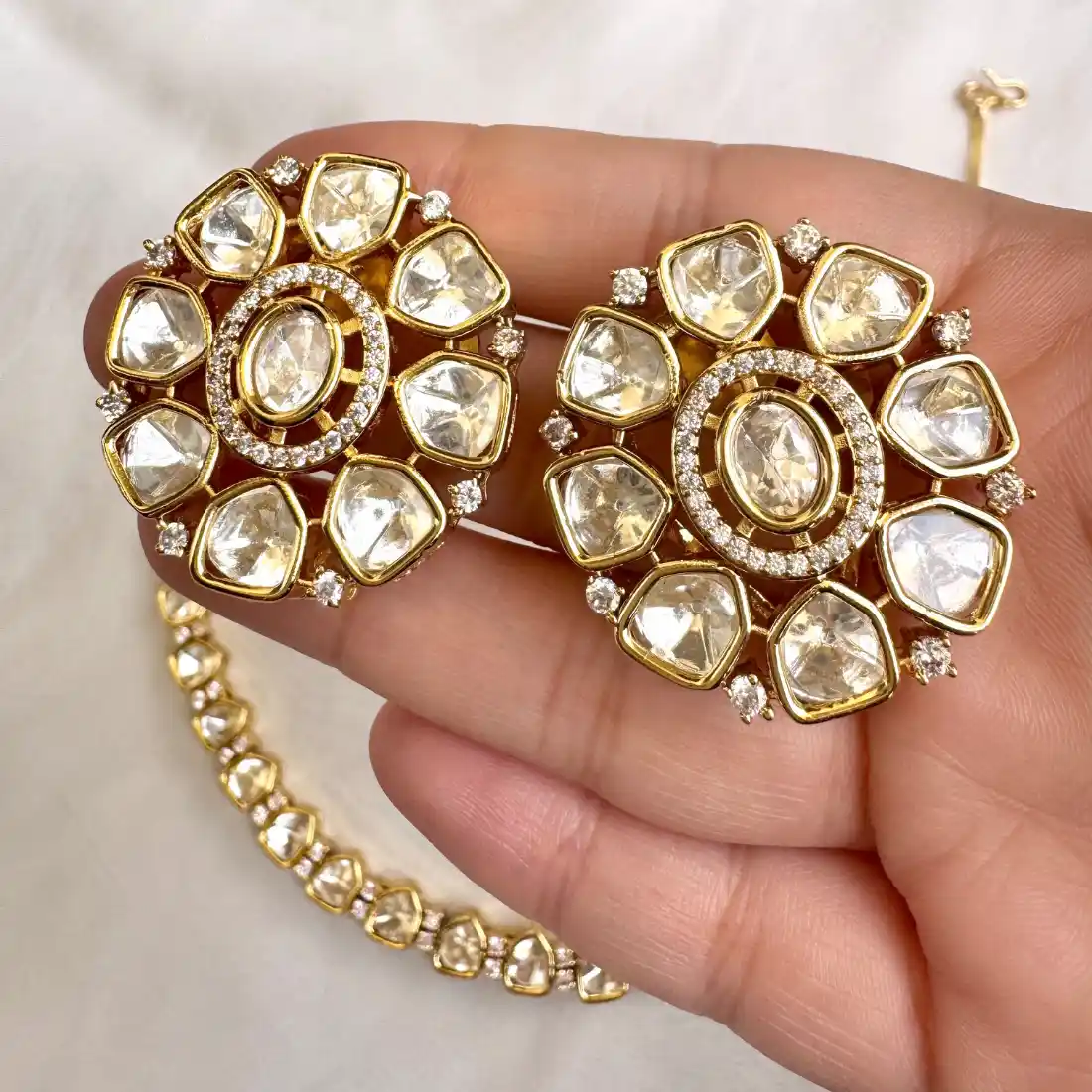 Regal Polki Necklace - Image 3