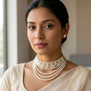 Royal Pearl Layered Choker
